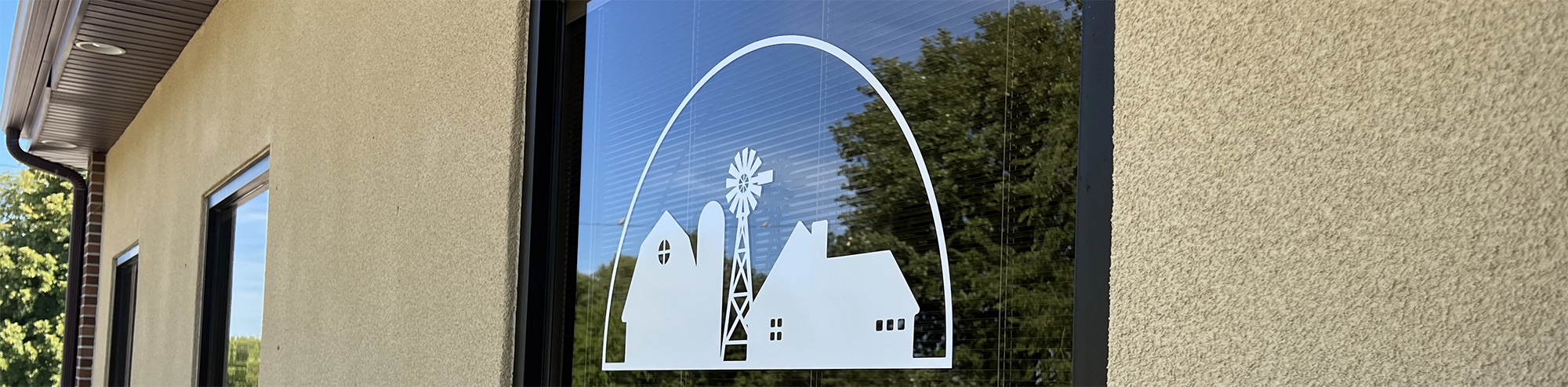 Logo on window